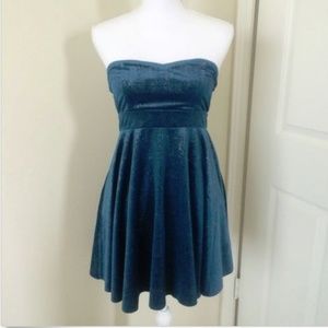 Free People S Shattered Velvet Mini Dress Metallic